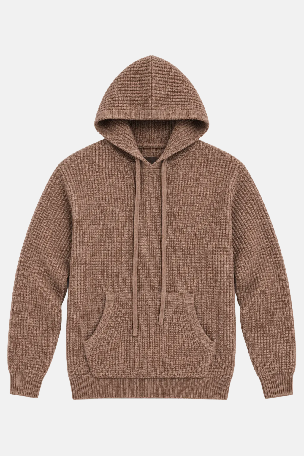 Montecito Waffle Pullover Hoodie Rich Mocha