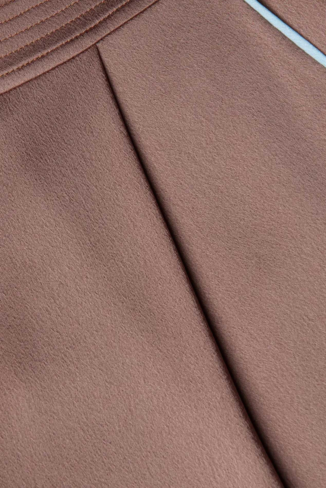 Tavia Satin Trouser Mocha Tan/Cool Blue