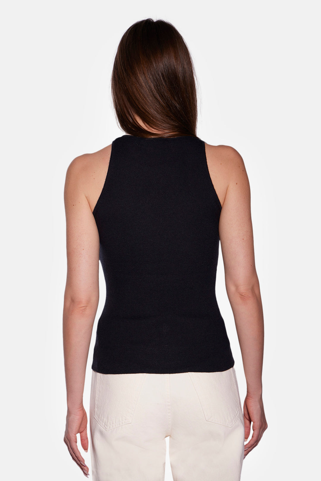Tessa Cashmere Tank Black