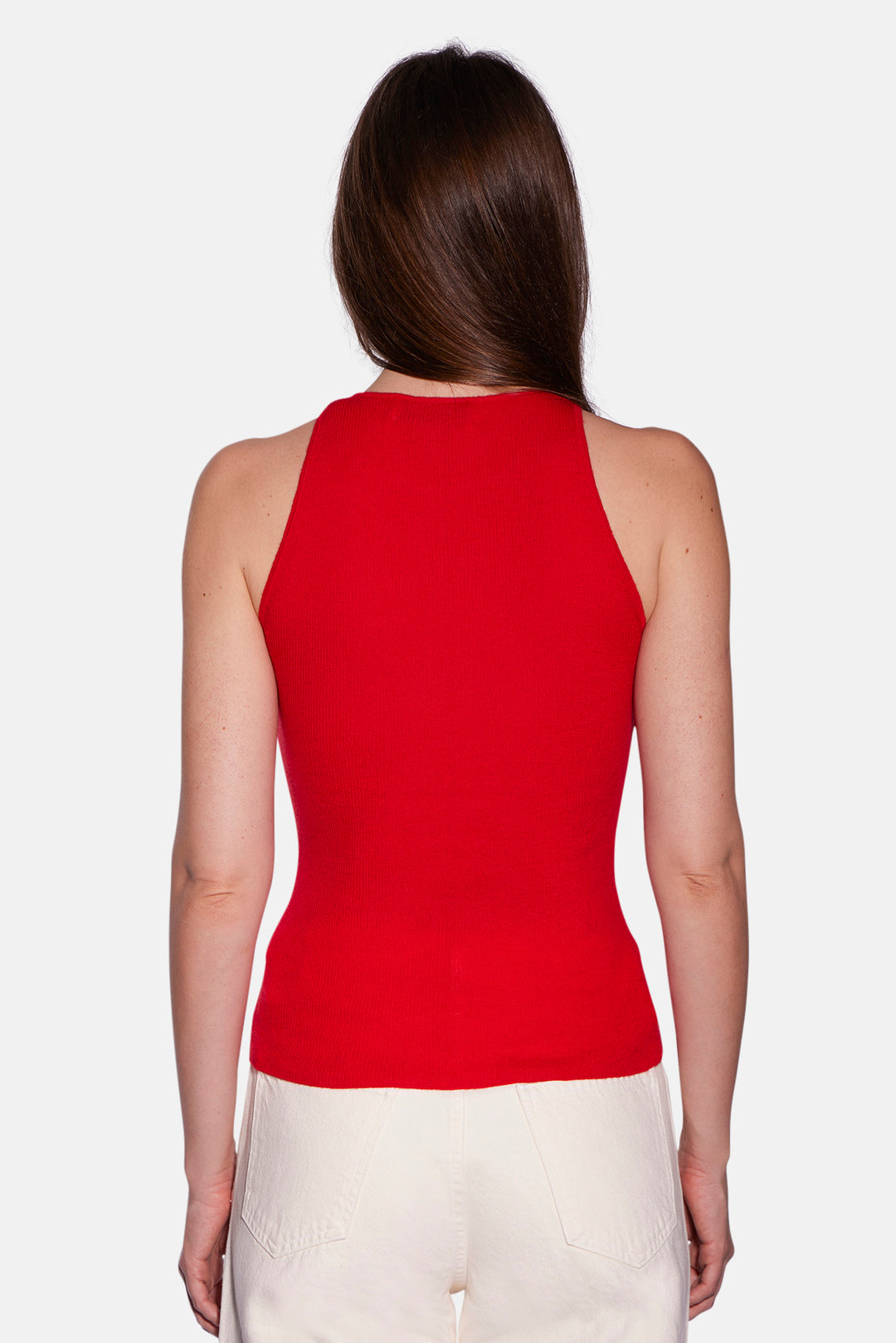 Tessa Cashmere Tank Red