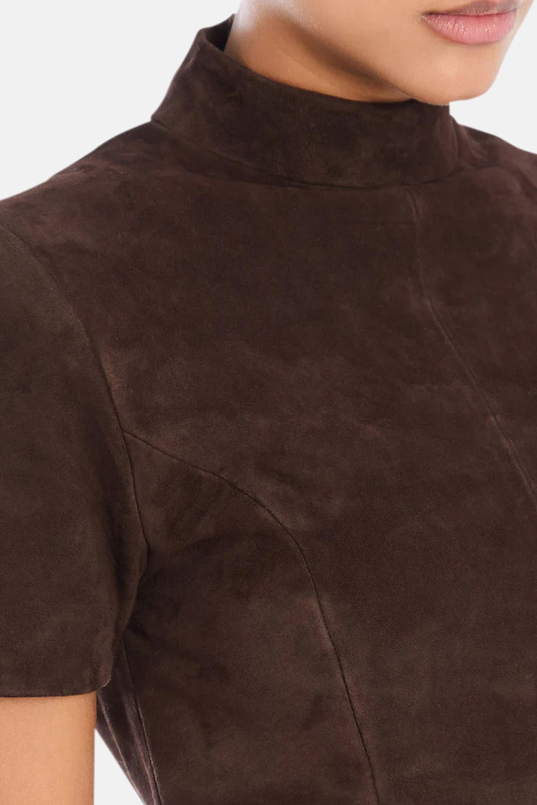 Tessi Suede Top Tobacco