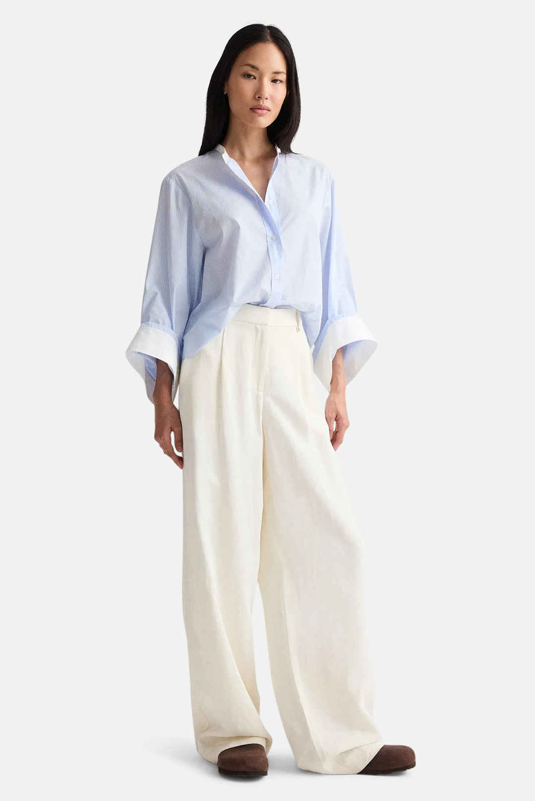 The Beau In Cotton Blue Haven/White