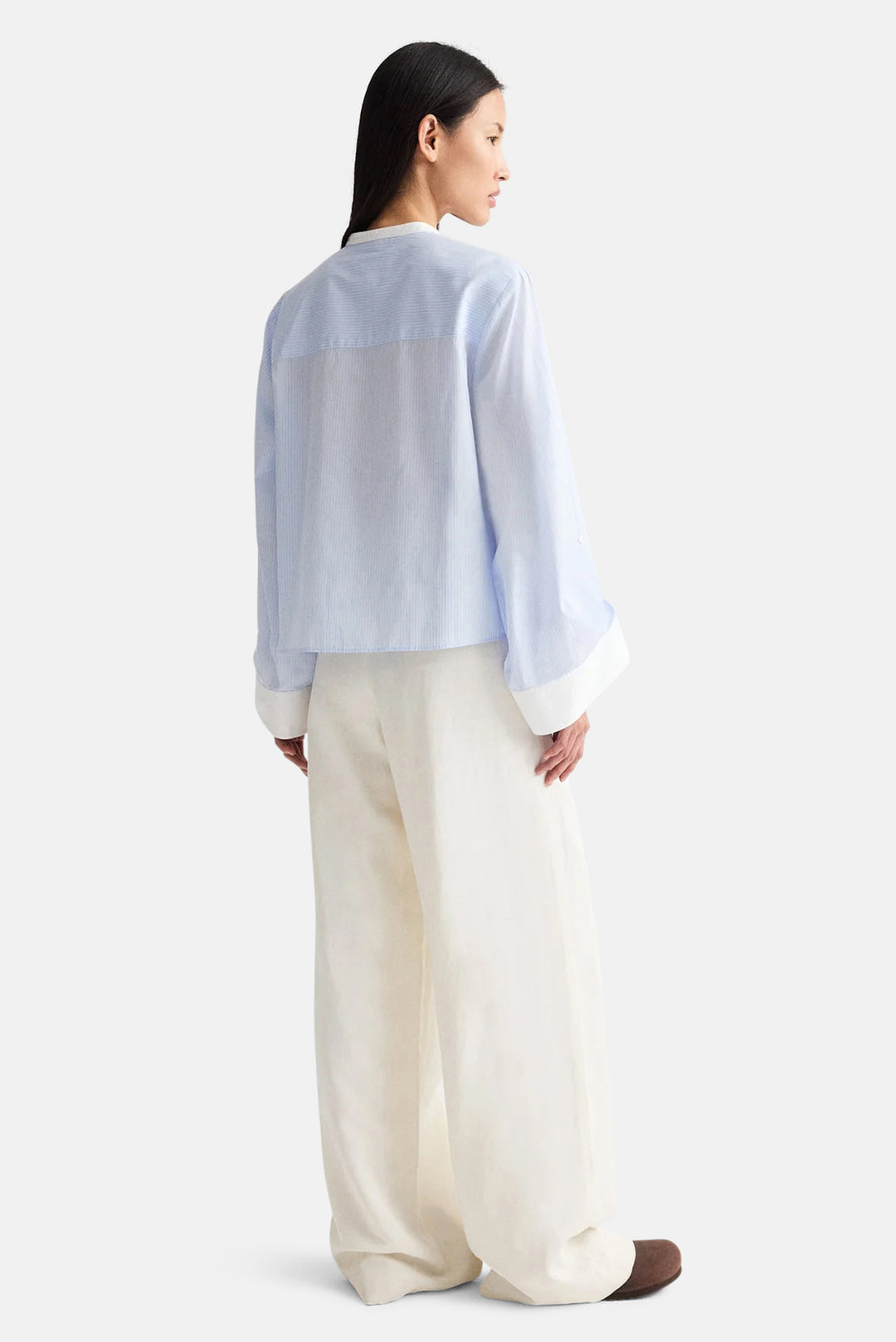 The Beau In Cotton Blue Haven/White