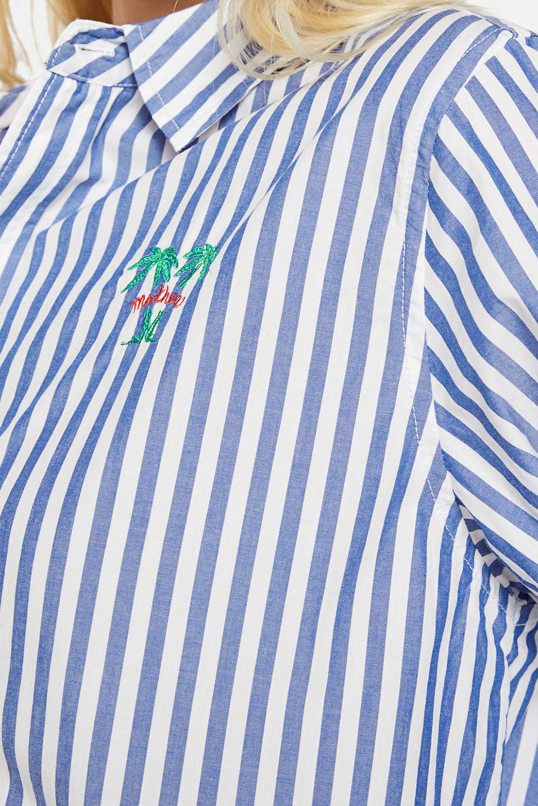 The Bestie White And Blue Stripe