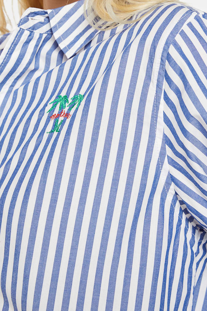 The Bestie White And Blue Stripe