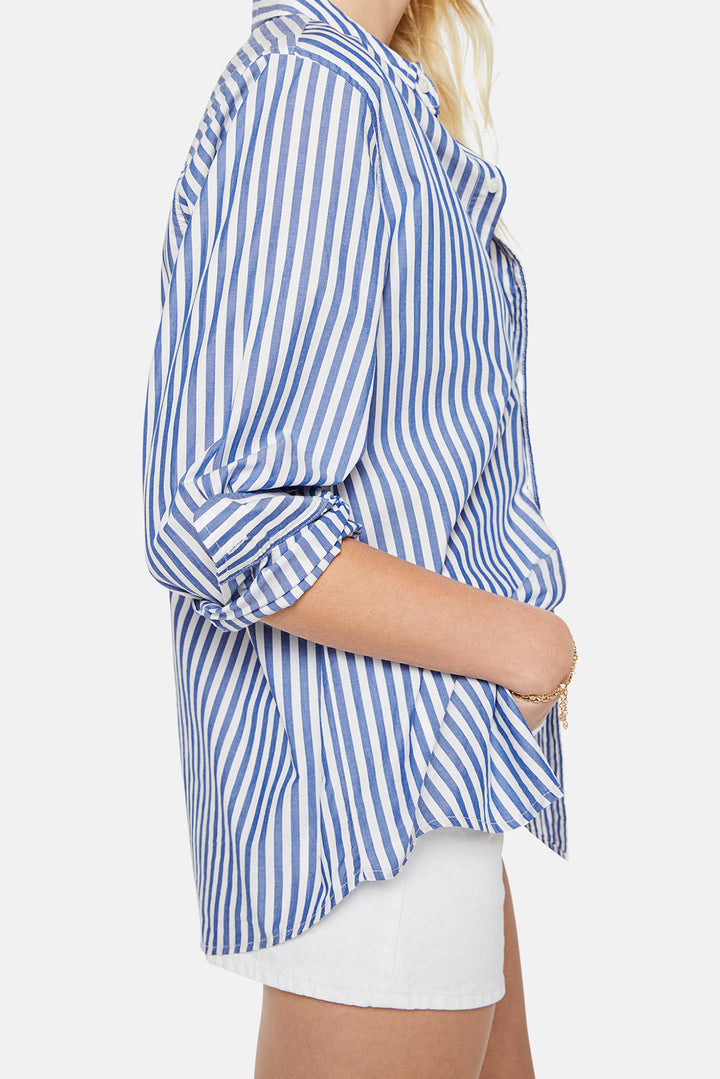 The Bestie White And Blue Stripe