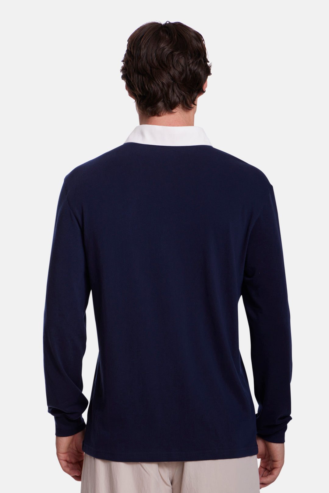 The Maseo Soft Rugby Navy/White Collar