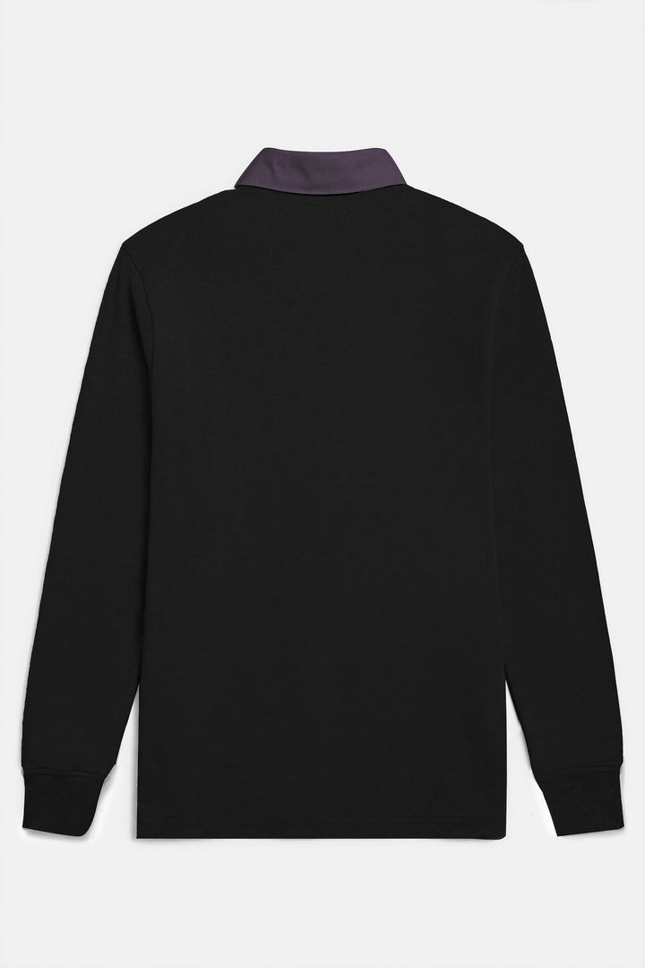 The Maseo Soft Rugby Black/Charcoal Collar