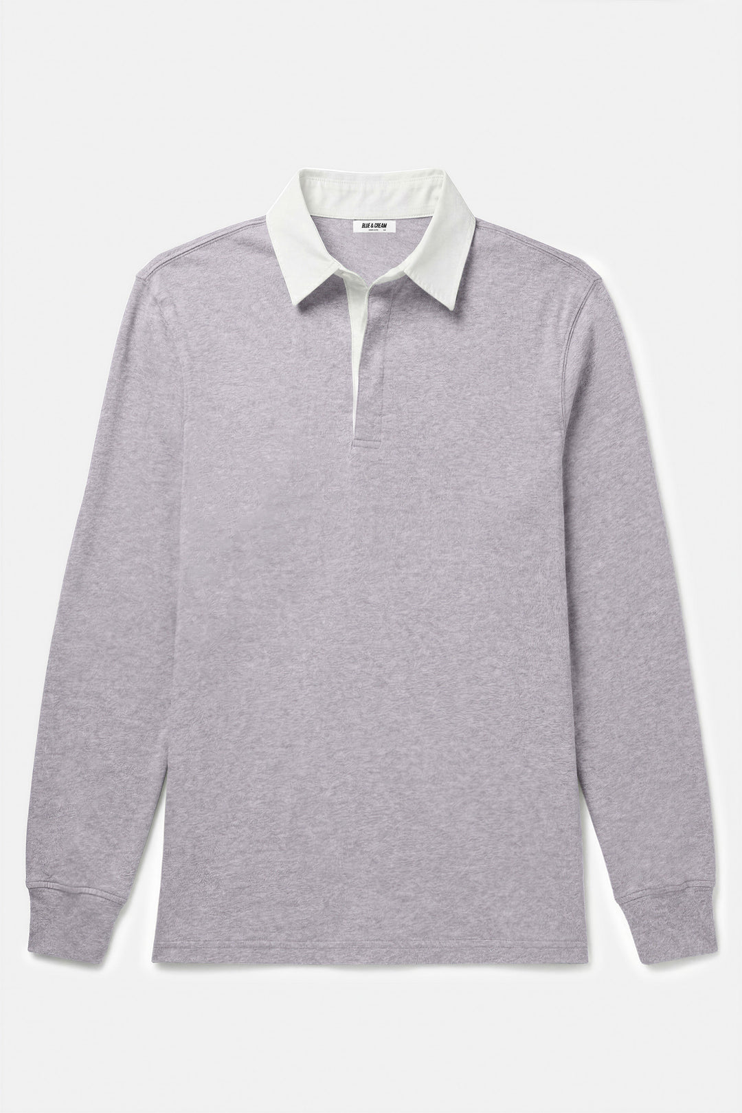 The Maseo Soft Rugby Heather Grey/White Collar