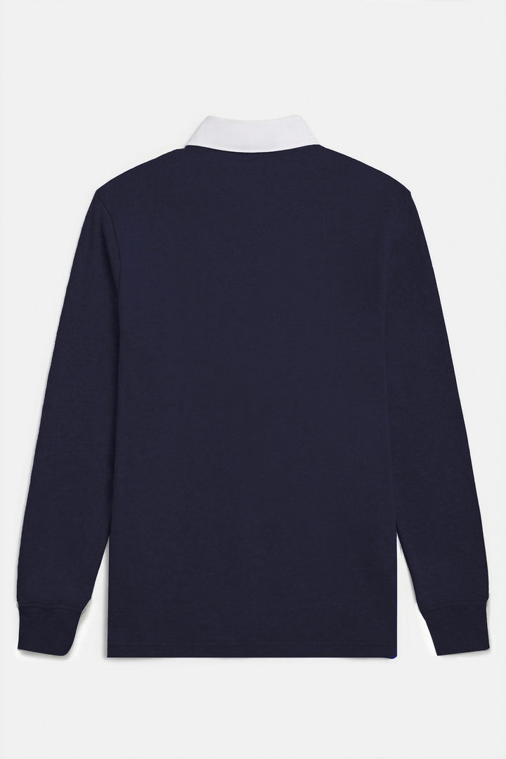The Maseo Soft Rugby Navy/White Collar