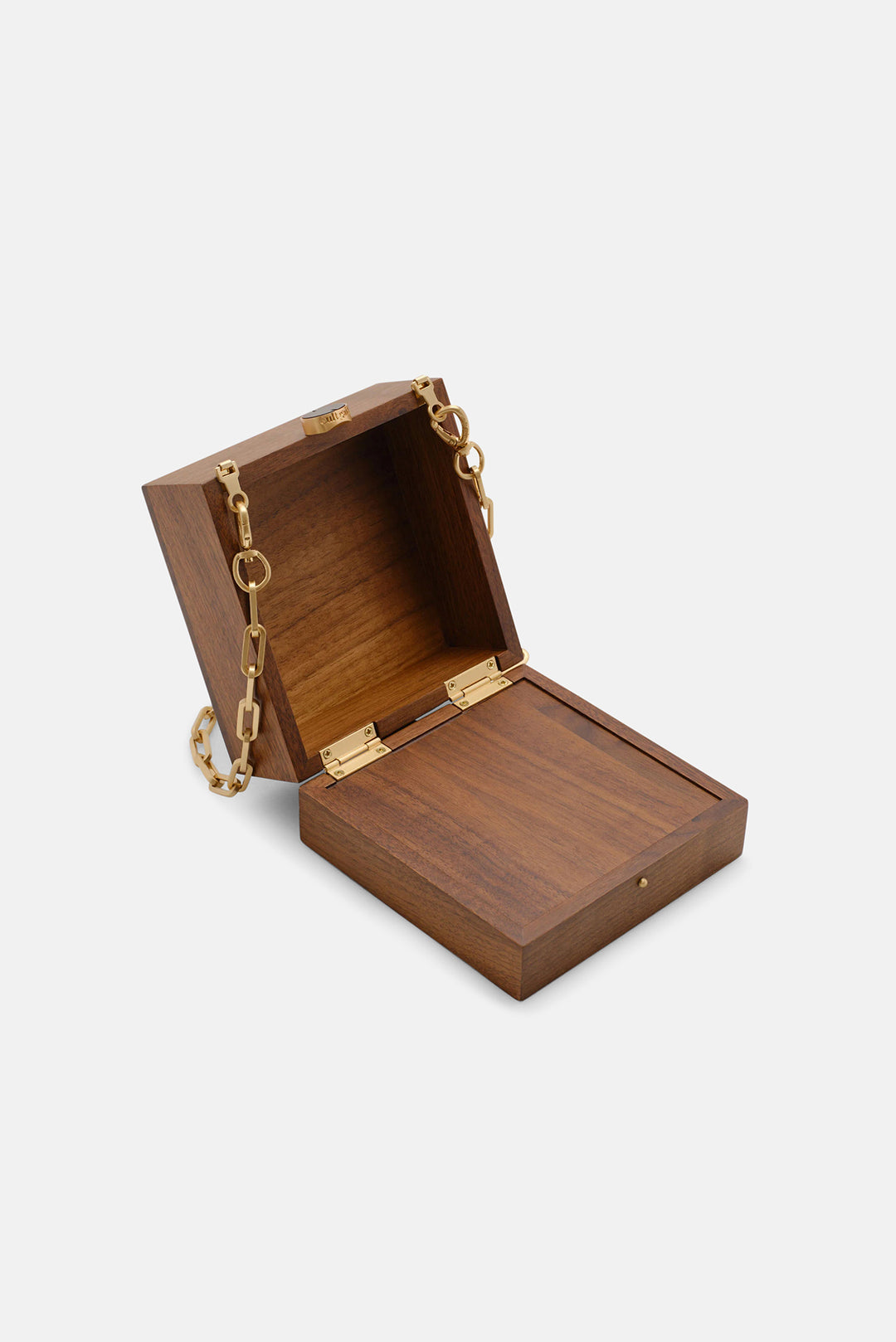 Tic Tac Toe Clutch Walnut