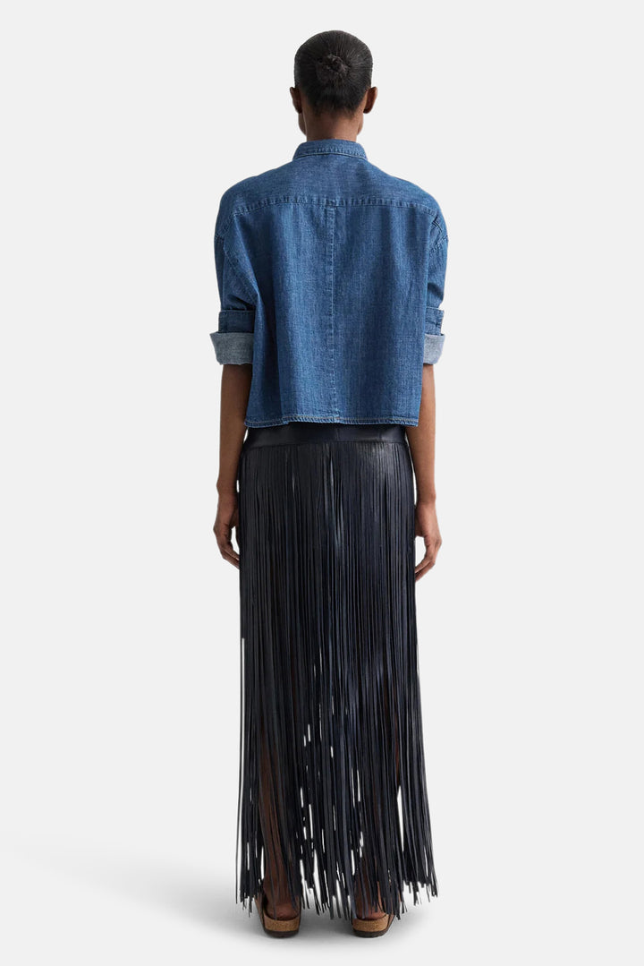 Tie One On Shirt in Denim Shirting Paris