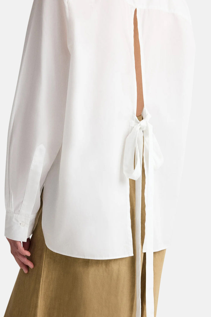 Tied Down Shirt White