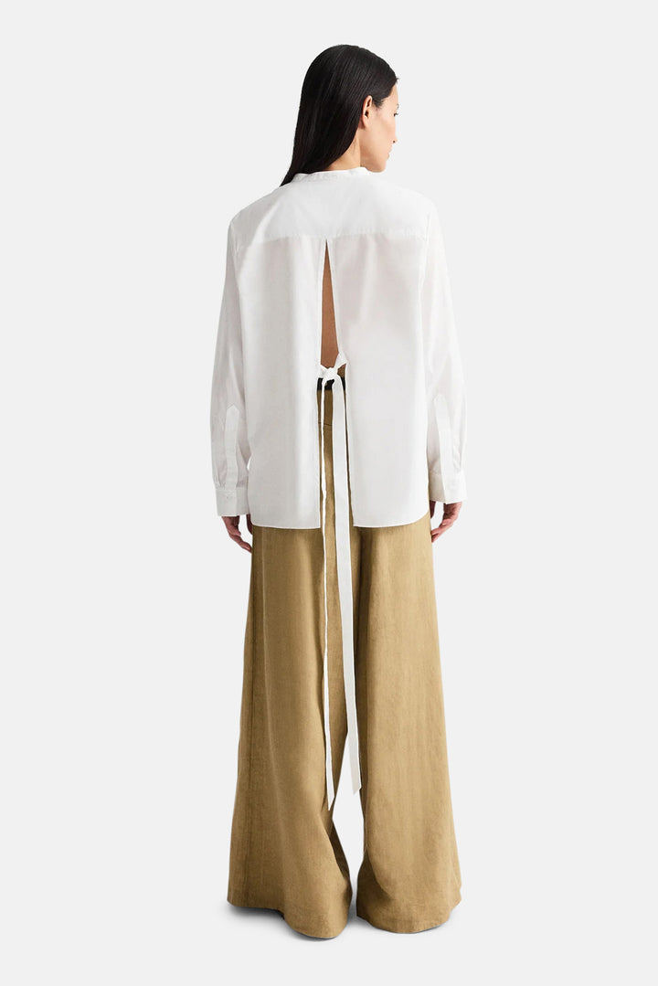 Tied Down Shirt White