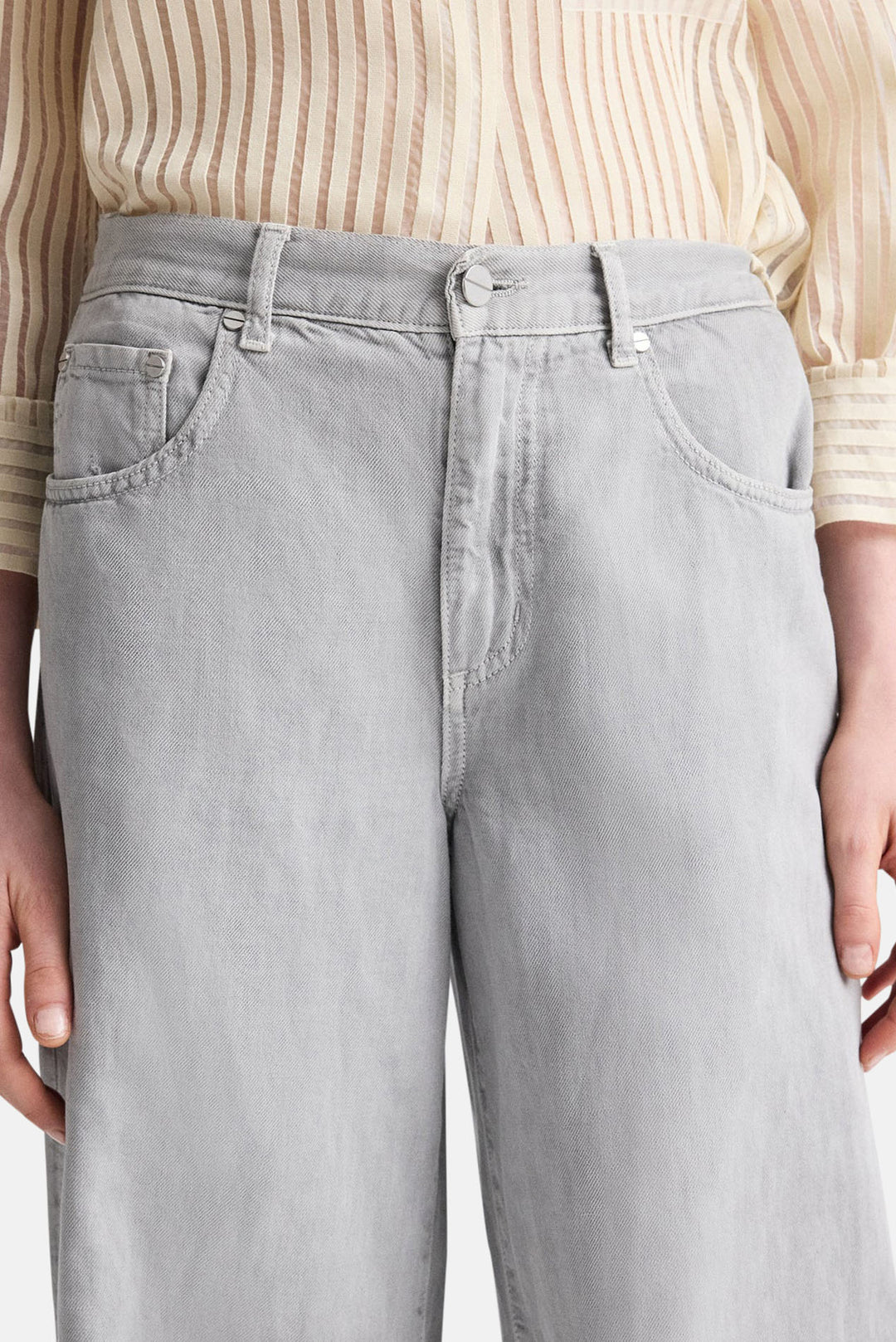 Tiny Dancer Jean in Natural Denim Oyster Mushroom