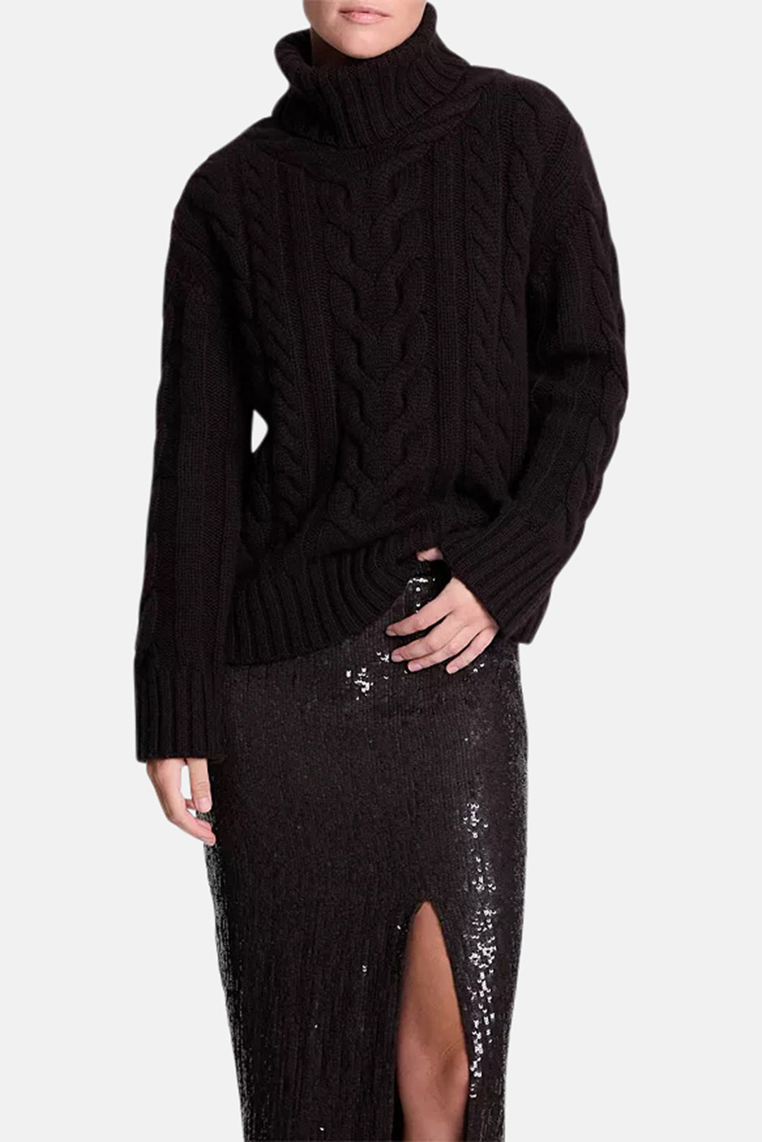 Traveling T Neck in Dark Brown