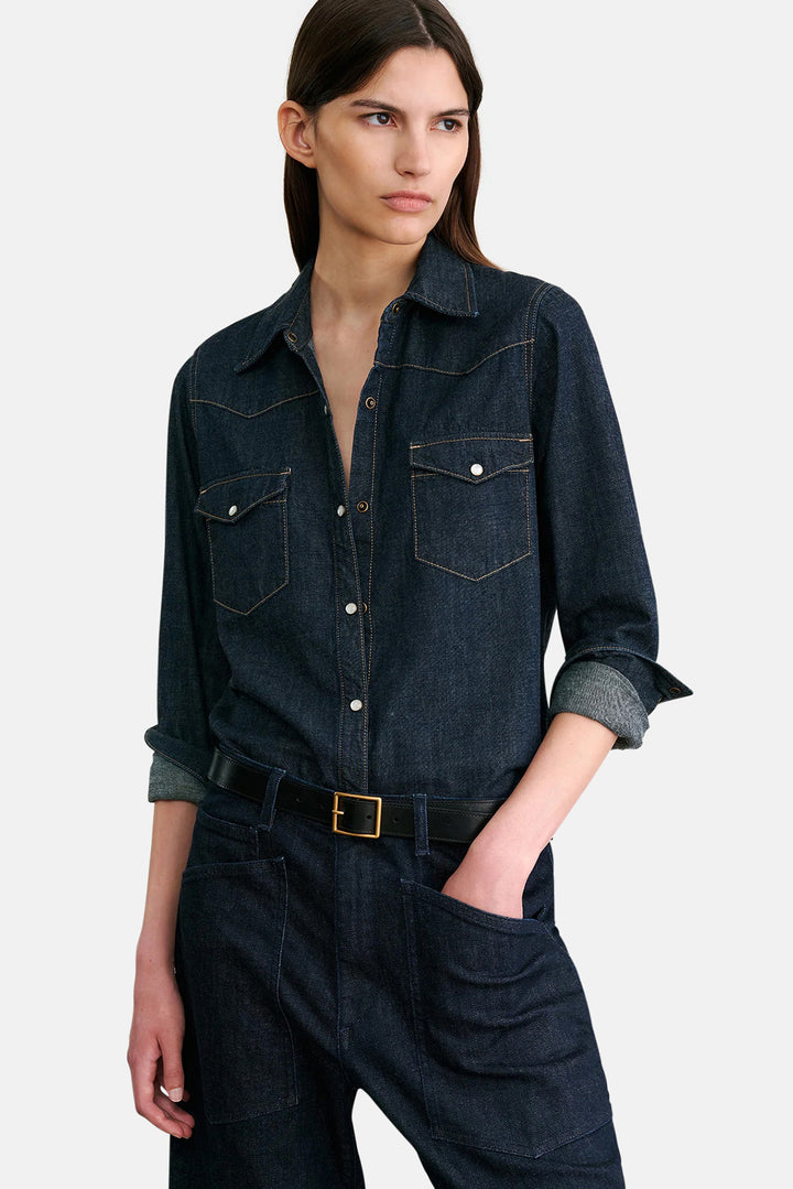 Travis Shirt Indigo Rinse