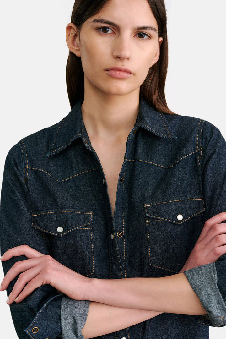 Travis Shirt Indigo Rinse