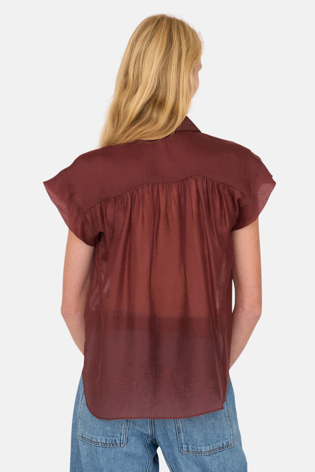 Trinity Top in Tencel Rust