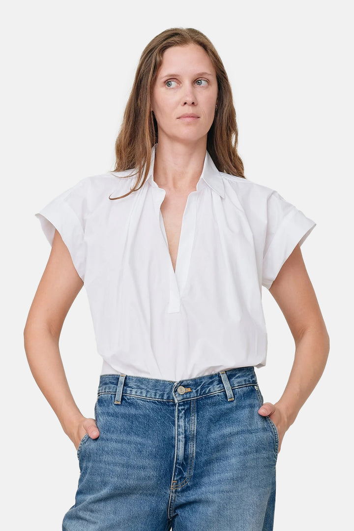 Trinity Top in Tencel White