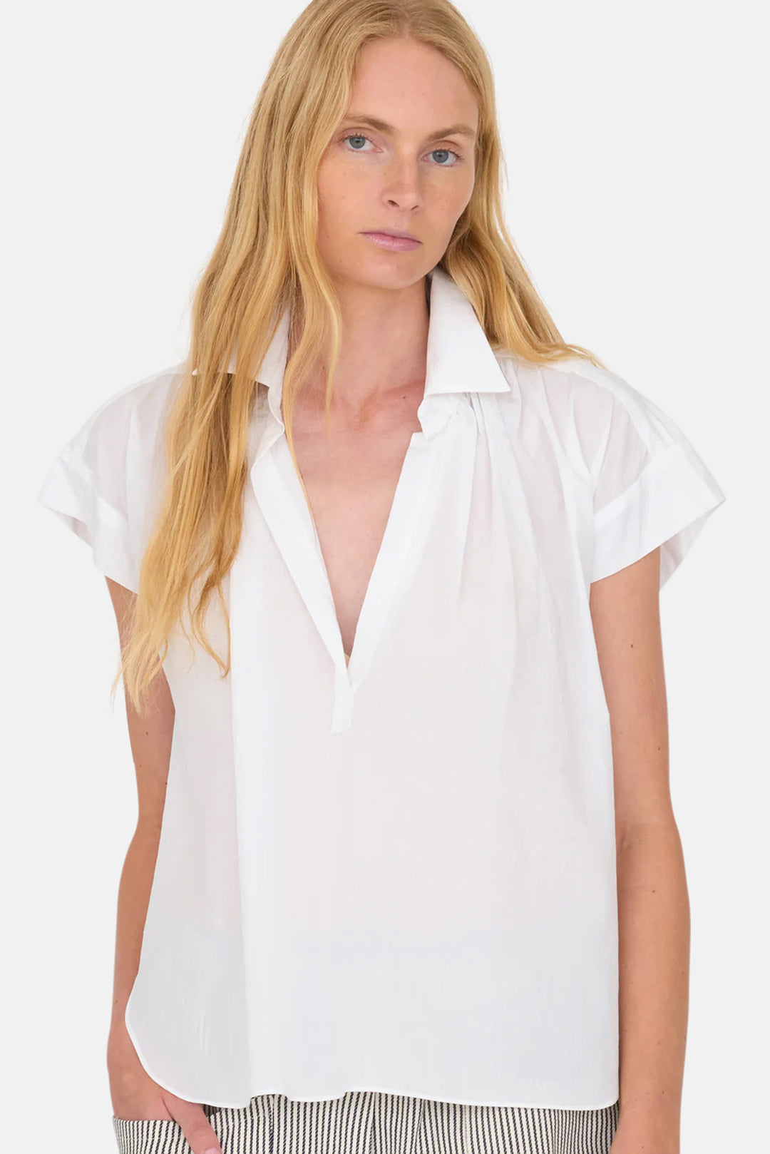Trinity Top in Tencel White
