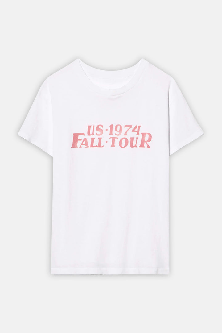 US 1974 Printed Brady Tee White/Red Print