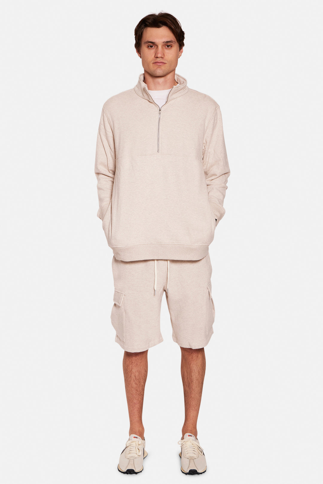 Vandam Cargo Short Oatmeal Heather