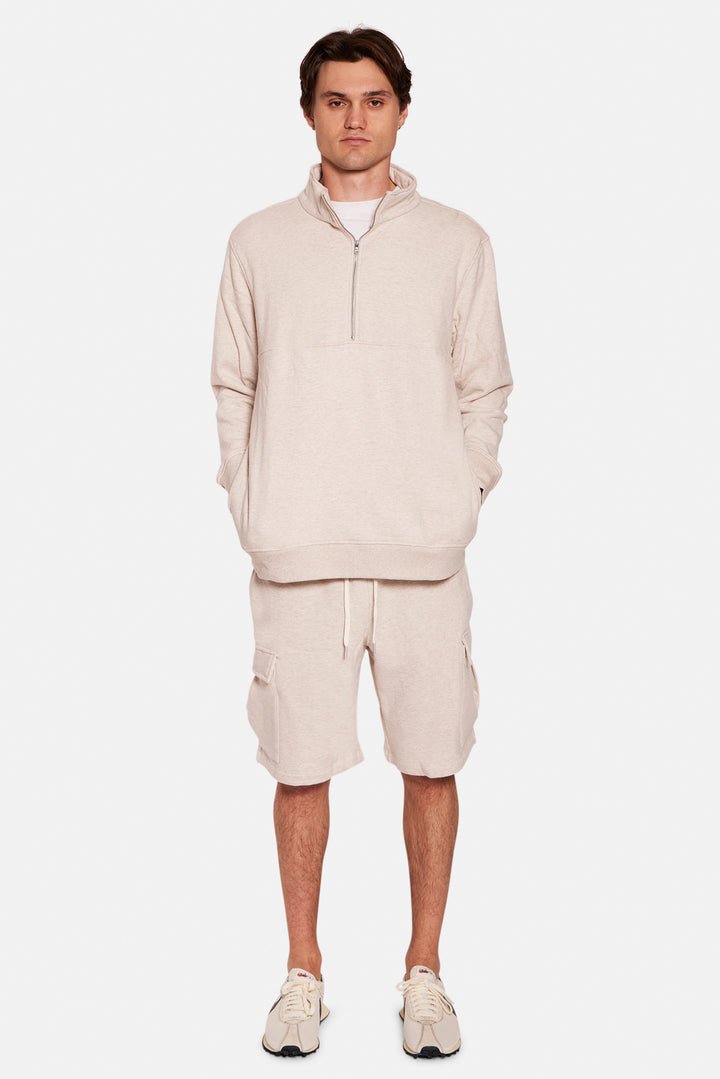 Vandam Cargo Short Oatmeal Heather