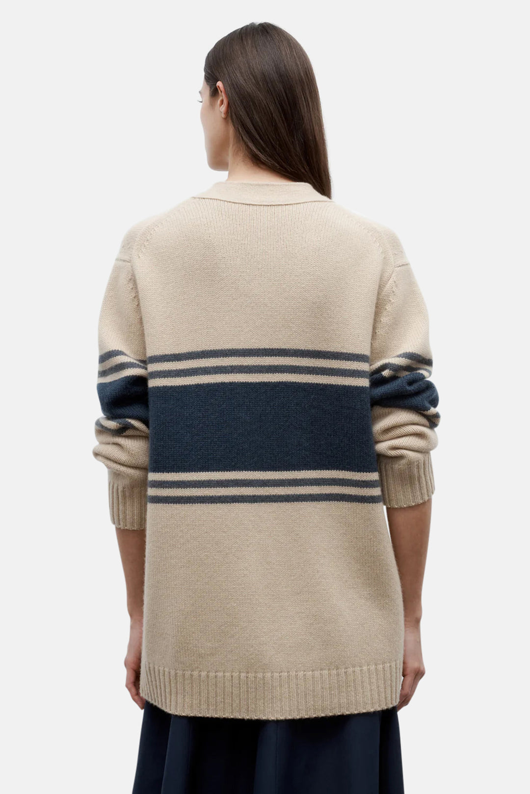 Varsity Phoebe Sweater in Italian Cashmere Twine