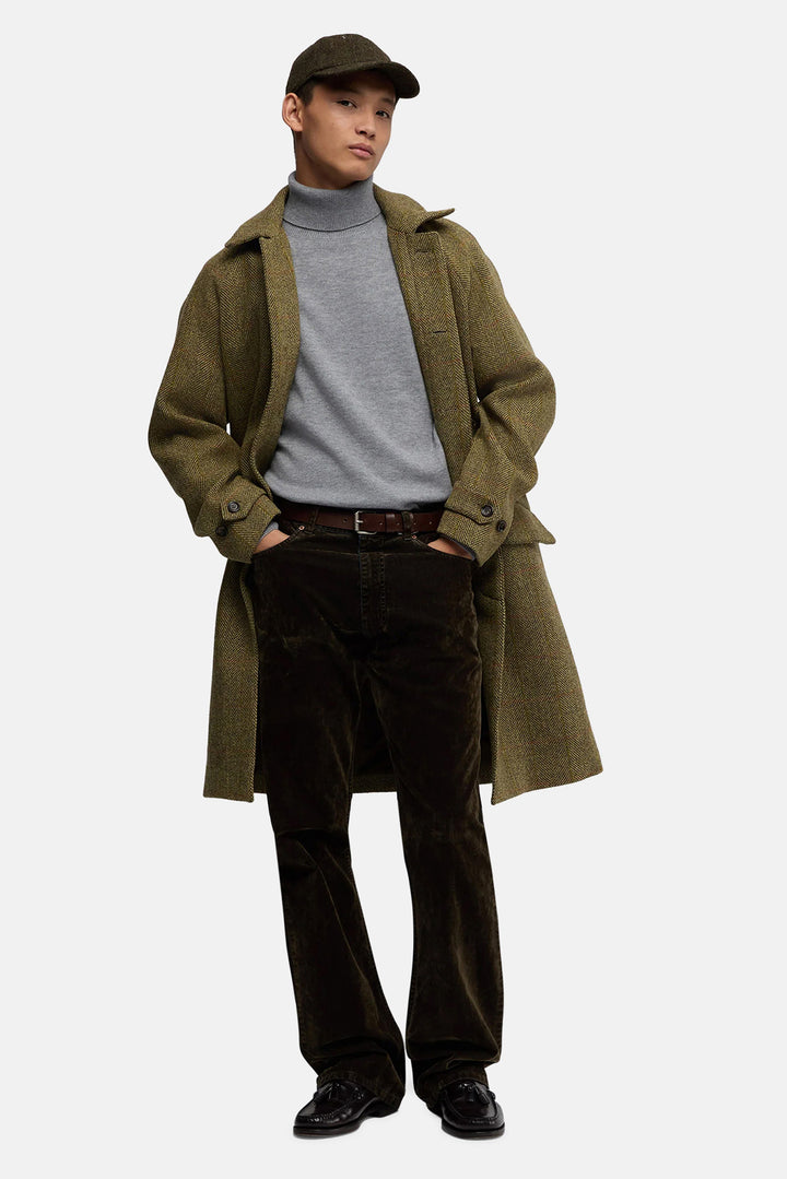 Velvet Straight Leg Pant Millitary