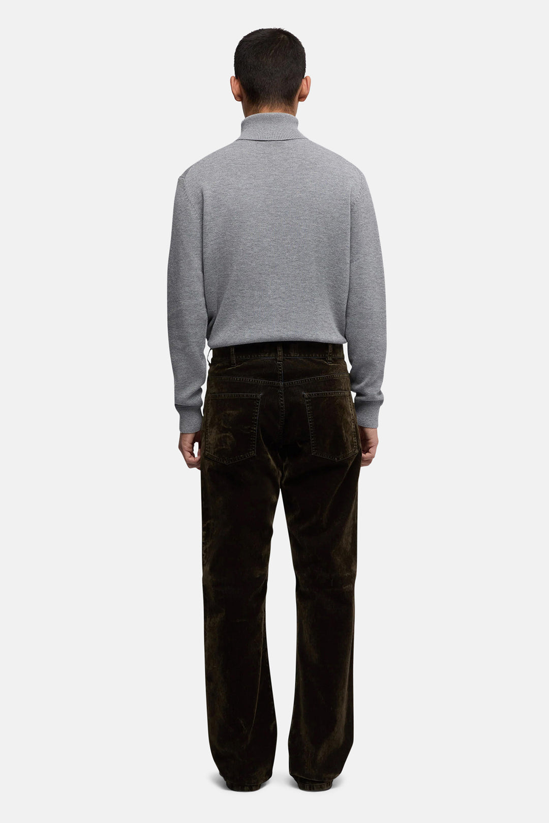 Velvet Straight Leg Pant Millitary