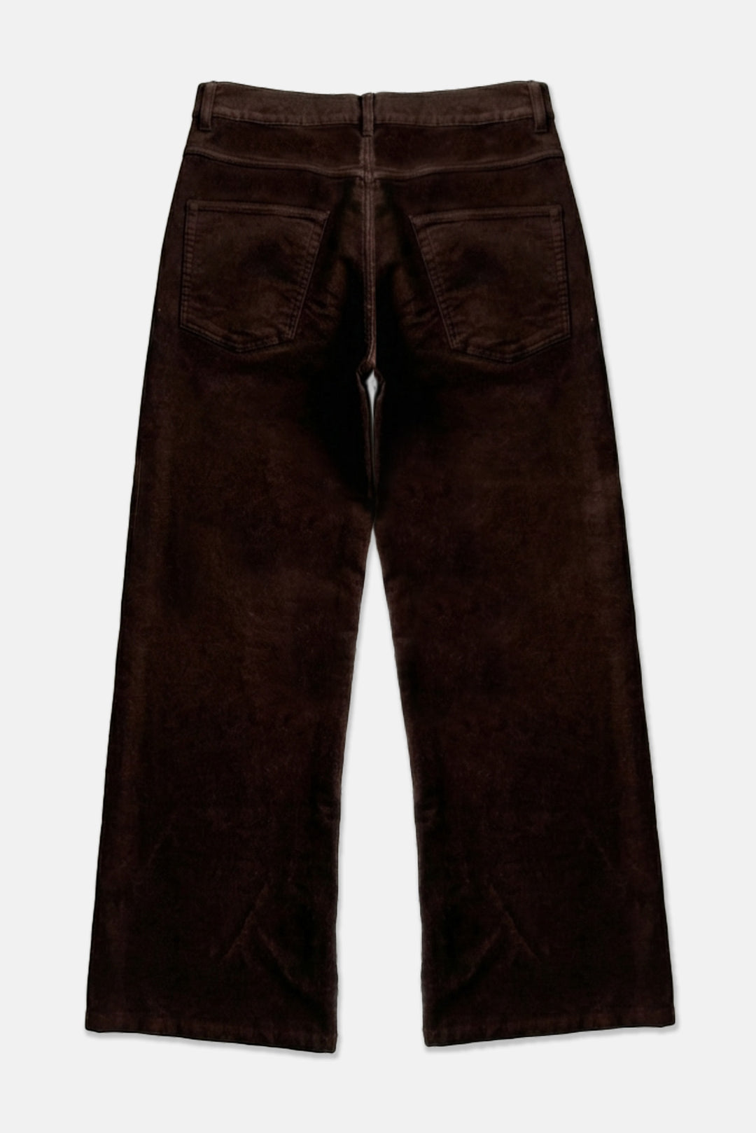 Velvet Wide Leg Trouser Dark Brown