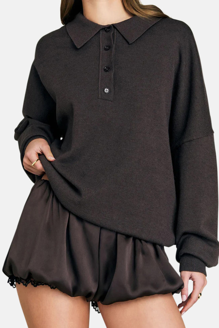 Vespen Sweter Slate Brown