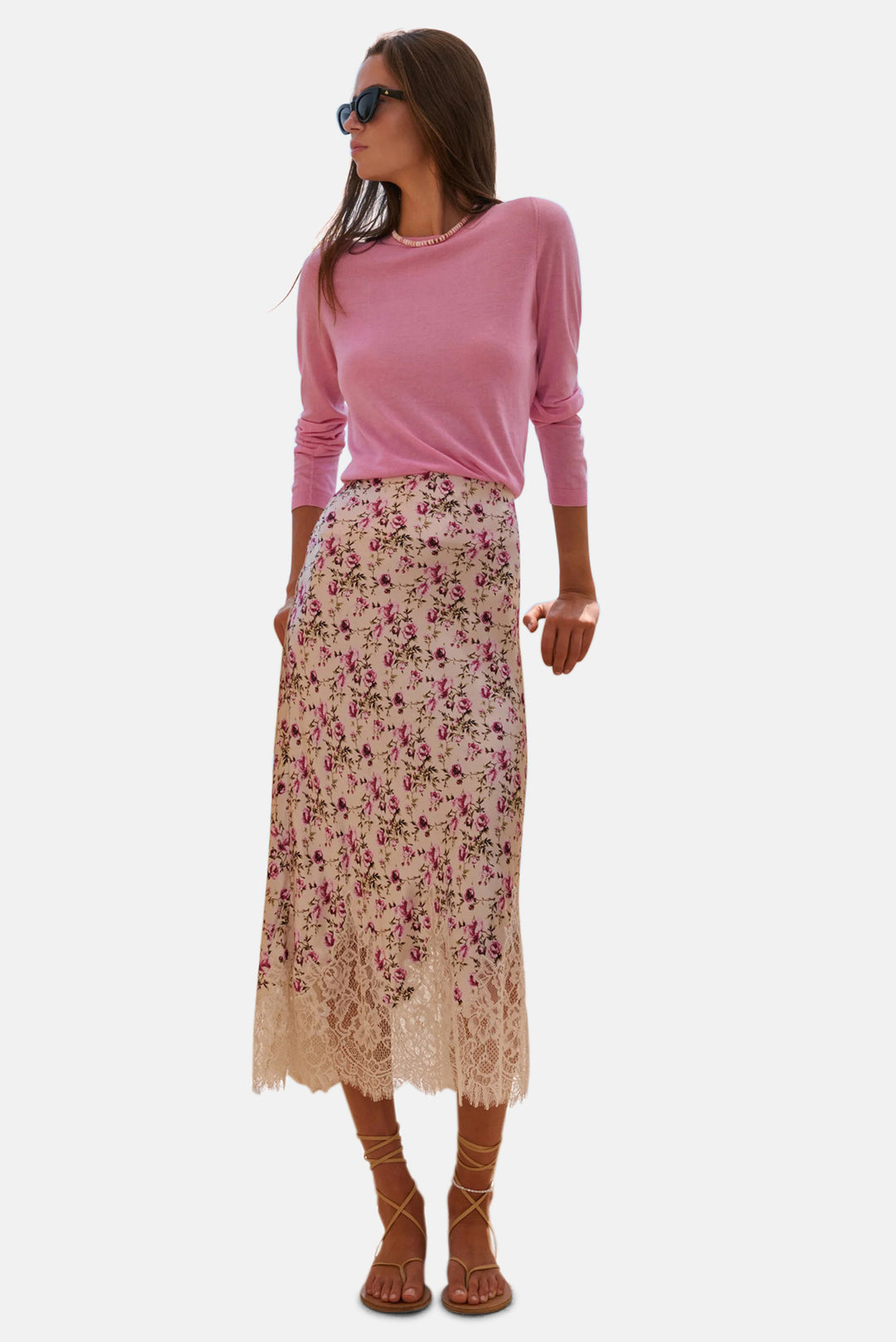 Vivienne Skirt Camellia Ditsy