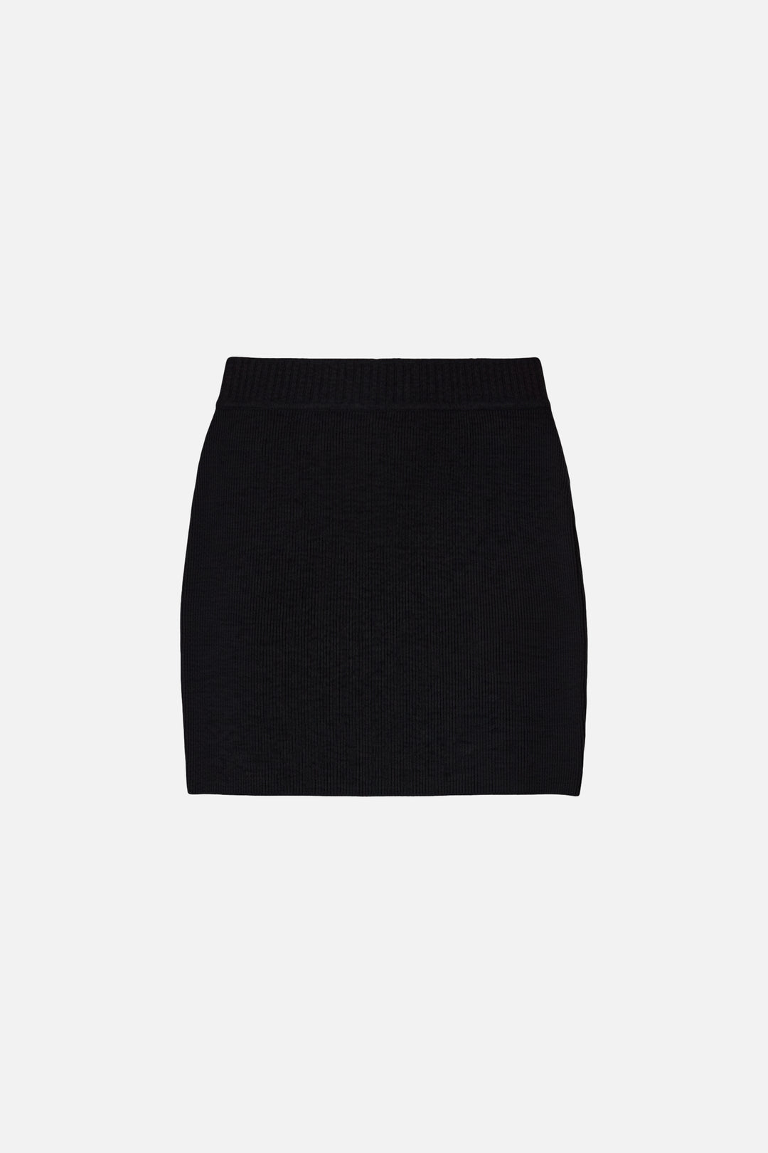 Jane Cashmere Mini Skirt Black