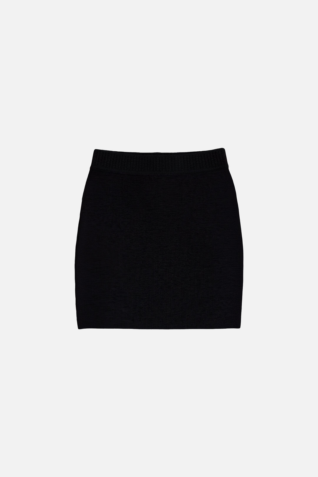 Jane Cashmere Mini Skirt Black