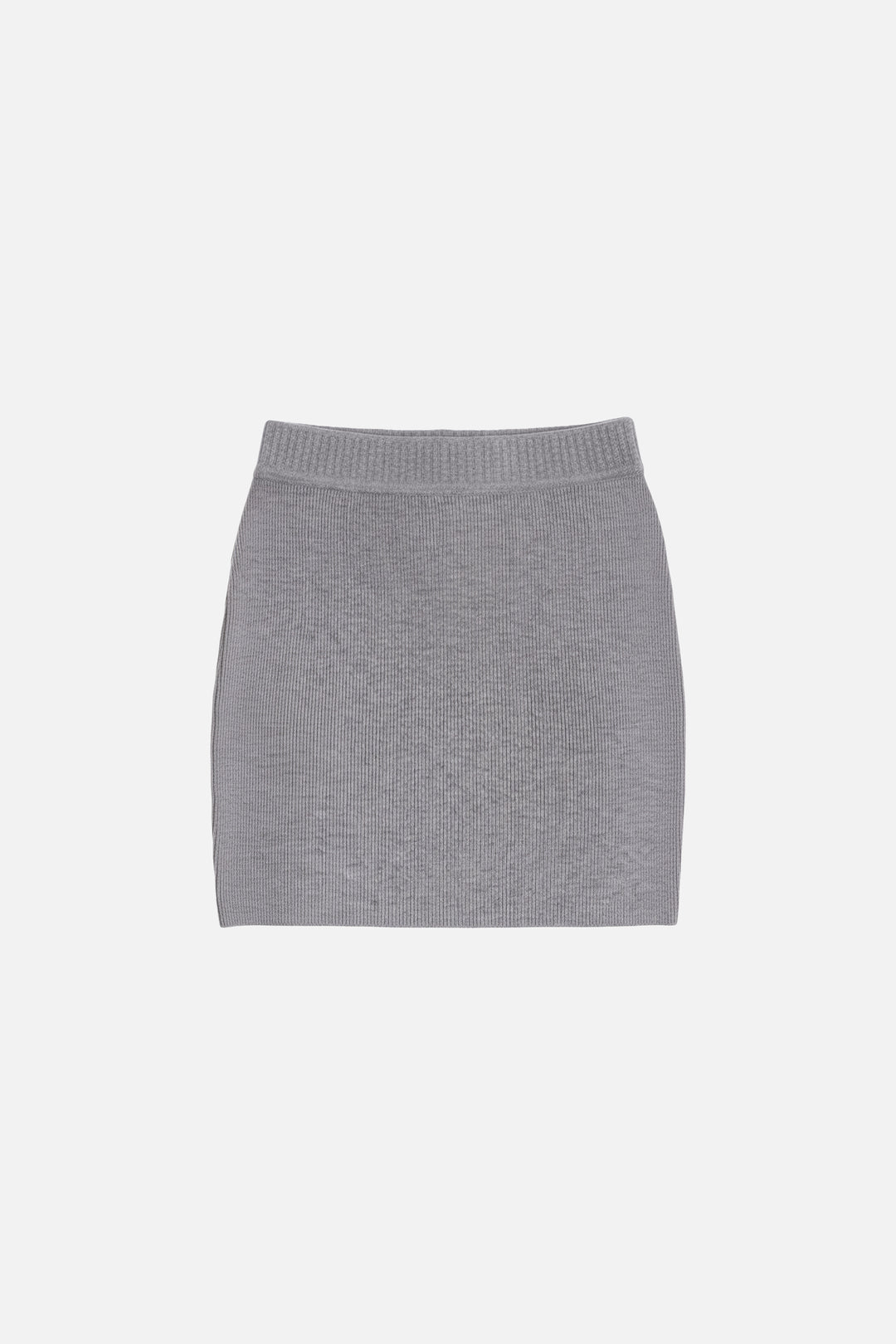 Jane Cashmere Mini Skirt Castle Grey