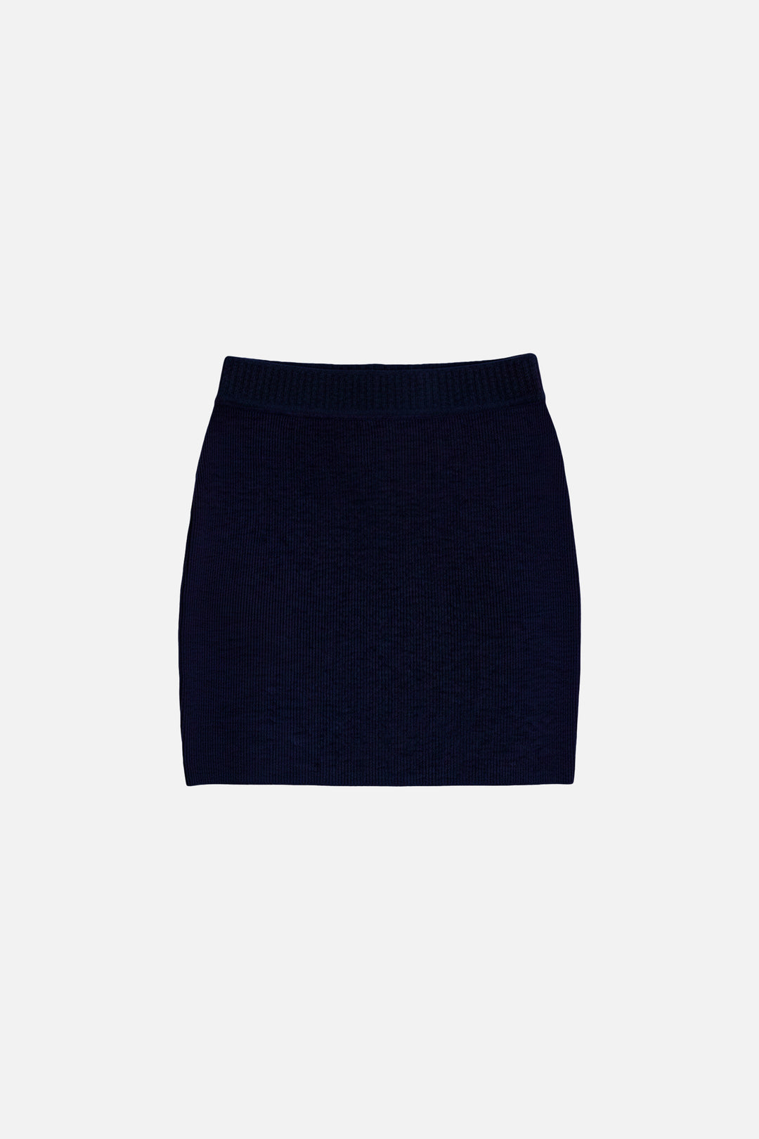 Jane Cashmere Mini Skirt Navy