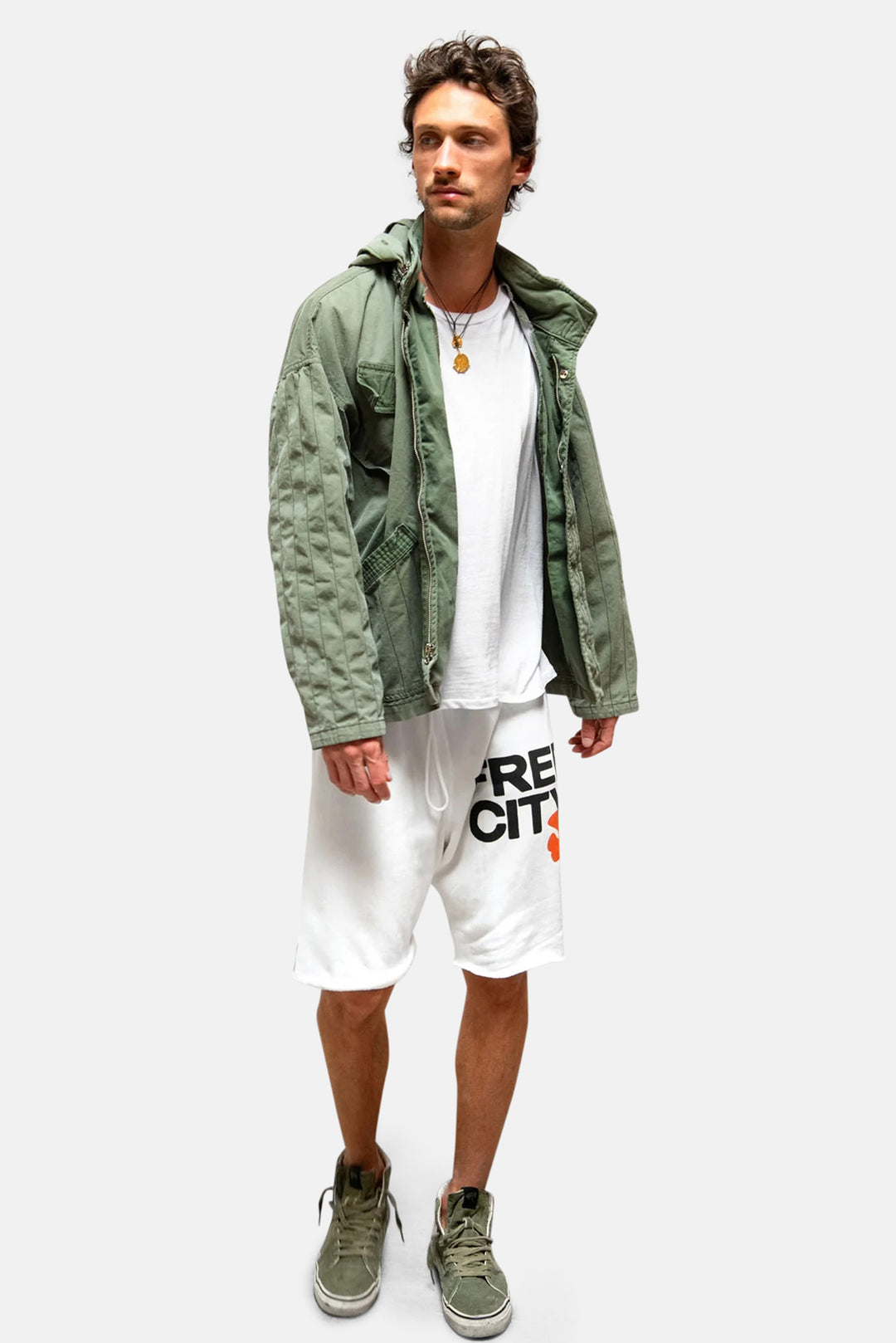 "WORKSHOP EXCLUSIVE" FREECITY Cutoffs - Superwhite