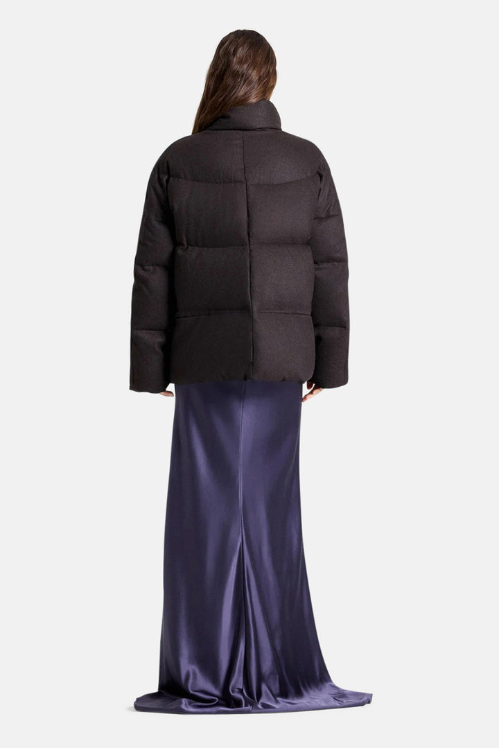 Warm Enough Jacket in Wool Dark Chocolate