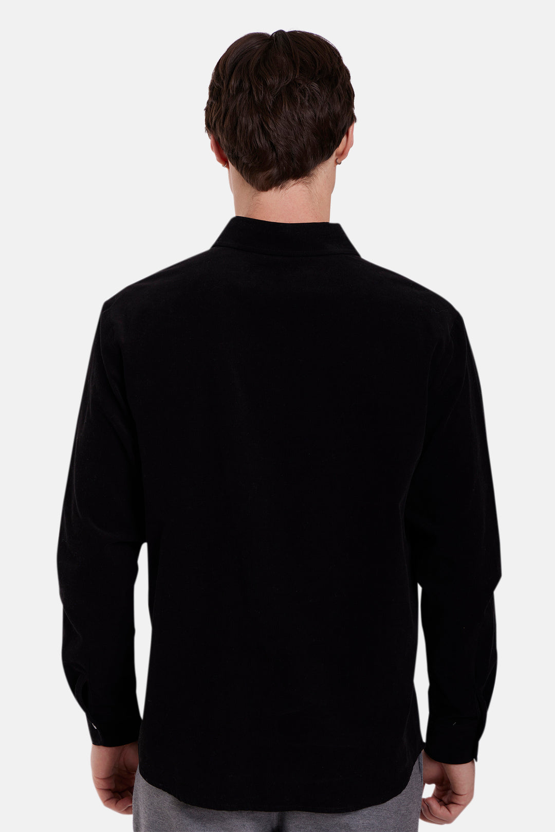 Warren Fine Cord Shirt Black