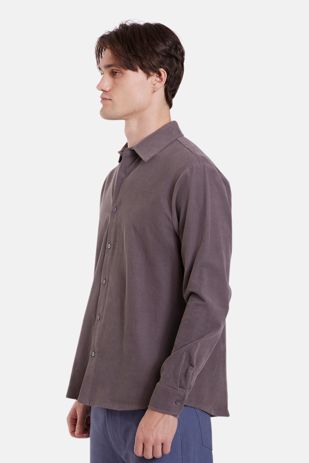 Warren Fine Cord Shirt Taupe