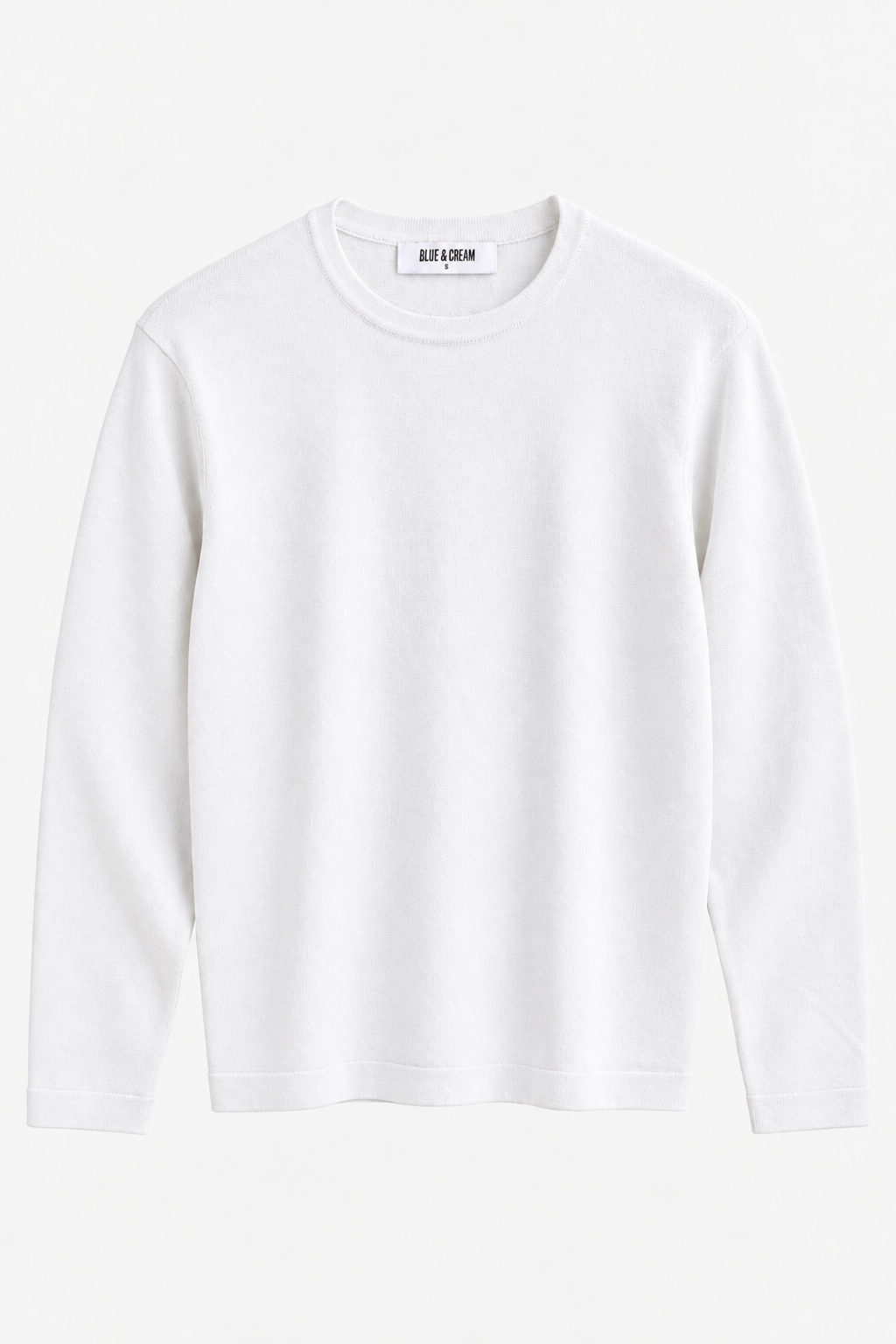 Reade Light Weight Crewneck Laser White