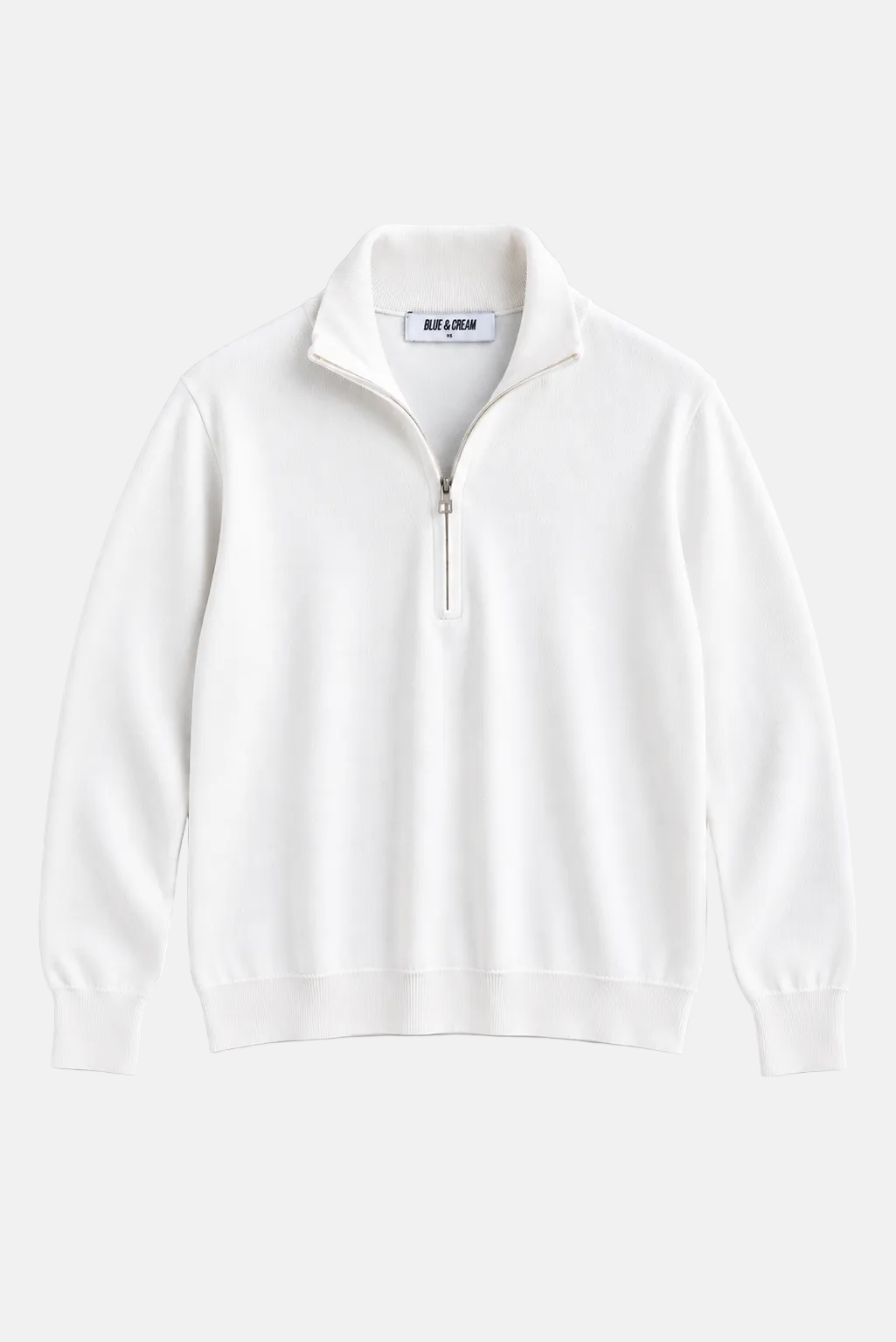 Reade Half Zip White