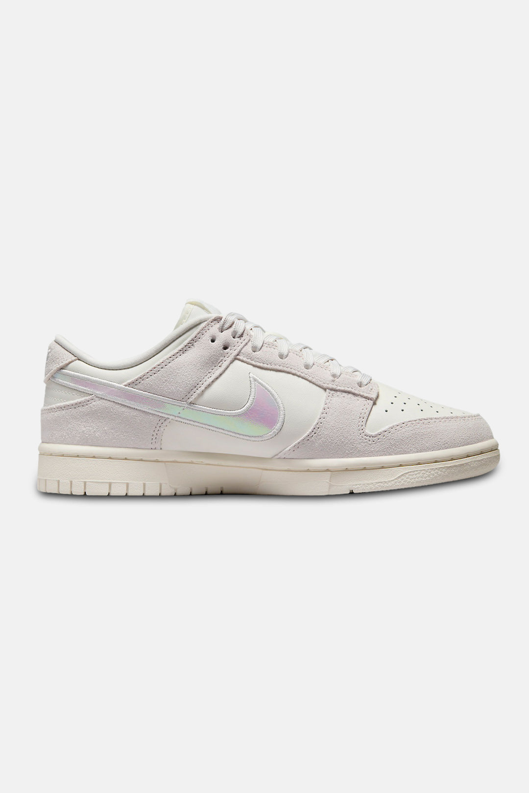Women's Dunk Low Photon Dust/Iridescent Swoosh