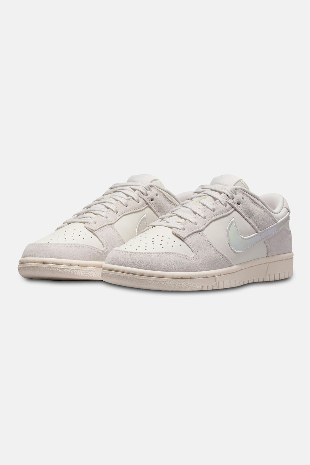 Women's Dunk Low Photon Dust/Iridescent Swoosh