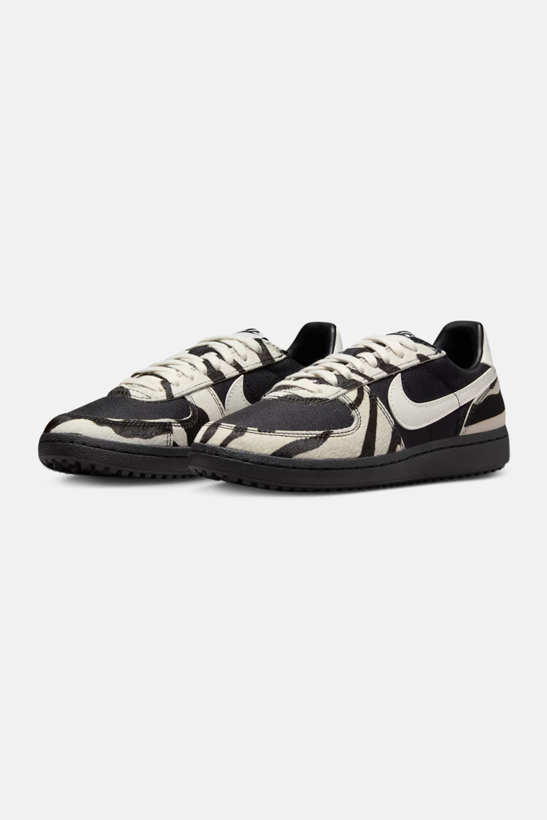 Womens Field General Black Sail Zebra Print