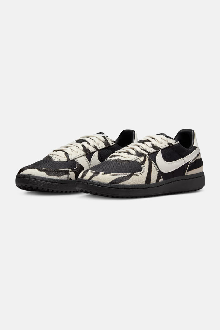 Womens Field General Black Sail Zebra Print
