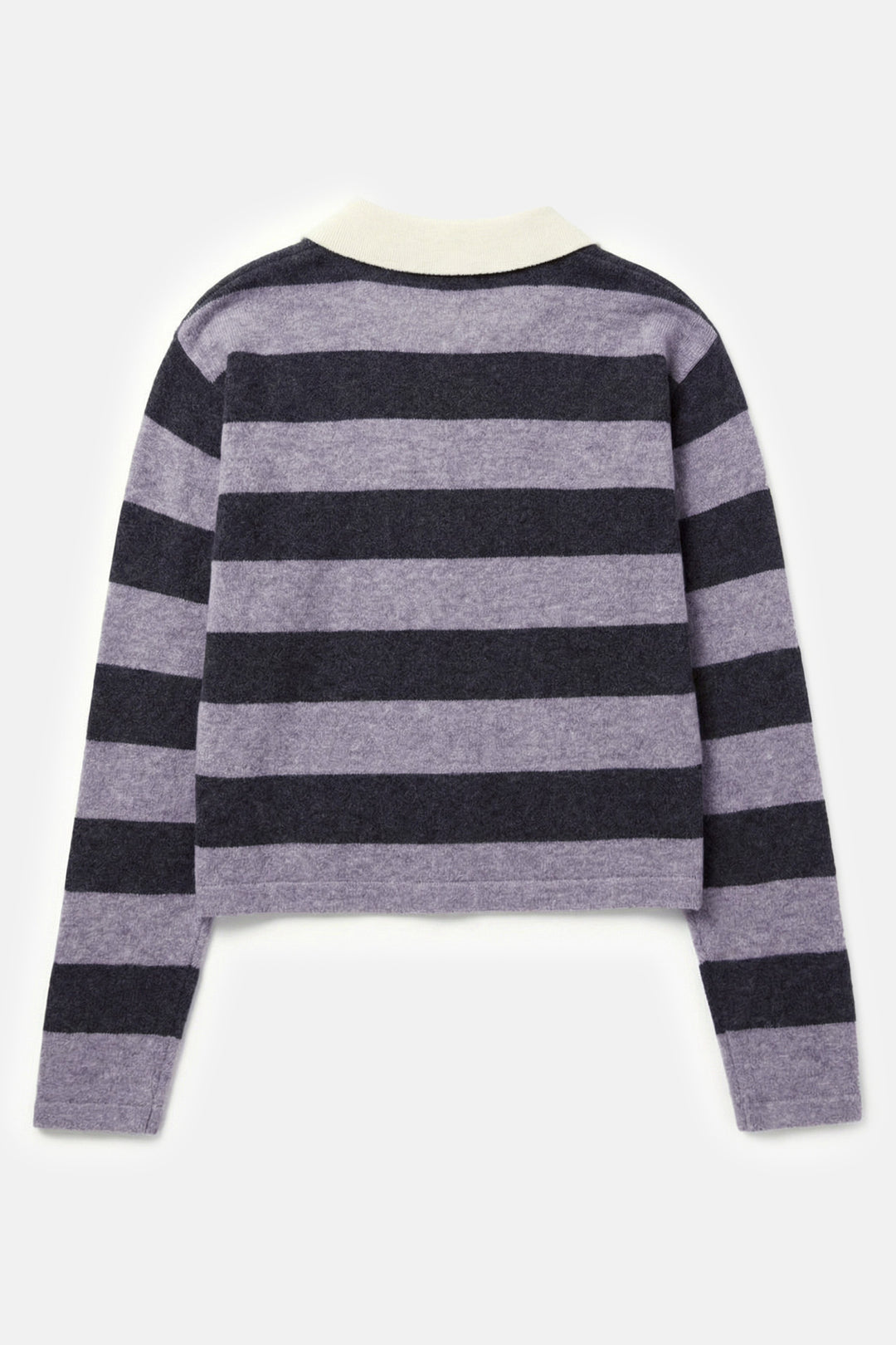 Bonnie Rugby Cropped Cashmere Sweater Grey/Charcoal