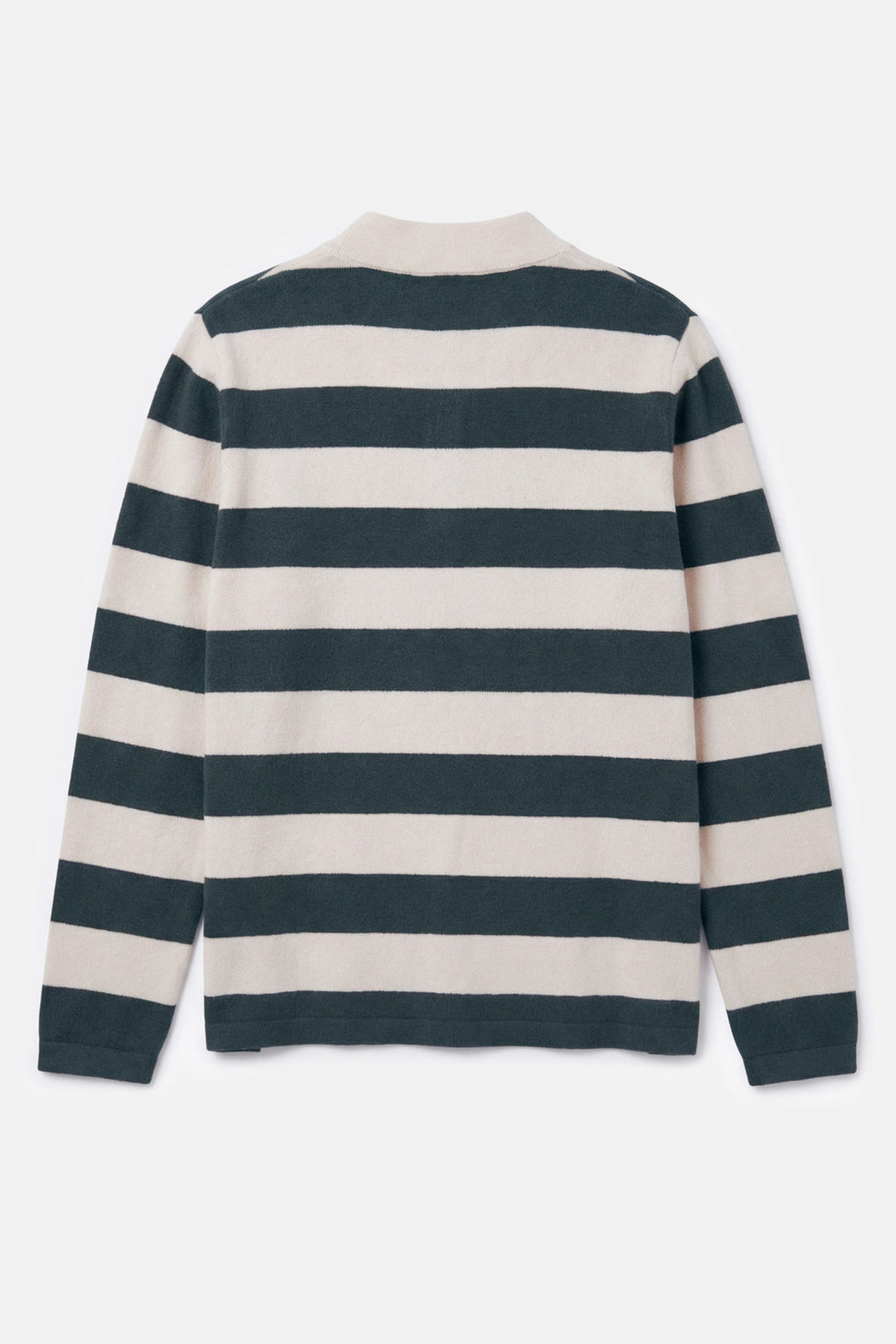 Clyde Rugby Oversized Cashmere Sweater Green/Ivory